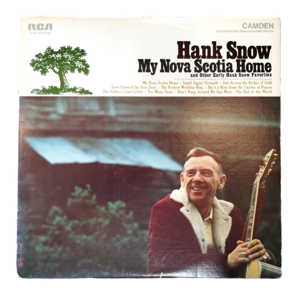 1968 Hank Snow My Nova Scotia Home and Other Early Hank Snow Favorites LP Album